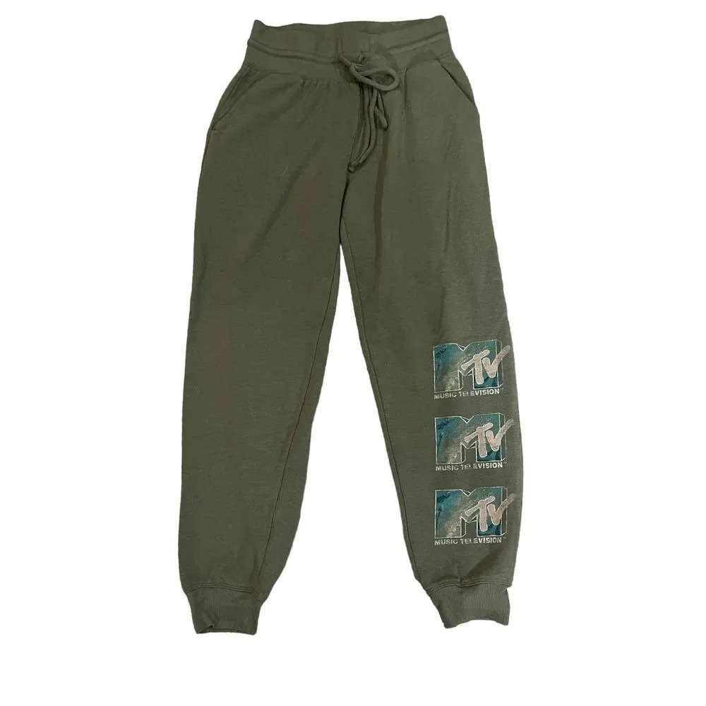 MTV Women’s Olive‎ Green Lounge Jogger Sweatpants Size XS